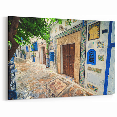 Charming Tunisian Street Art - Traditional Architecture and Tile Decor