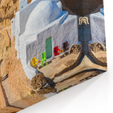 Tunisian Mountain Village Art - Majestic Ksar Landscape Wall Decor