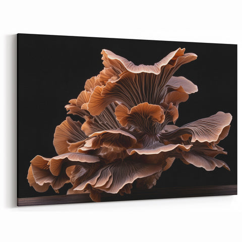 Mushroom Wall Art | Fungi Wall Decor | Botanical Mushroom Canvas Art