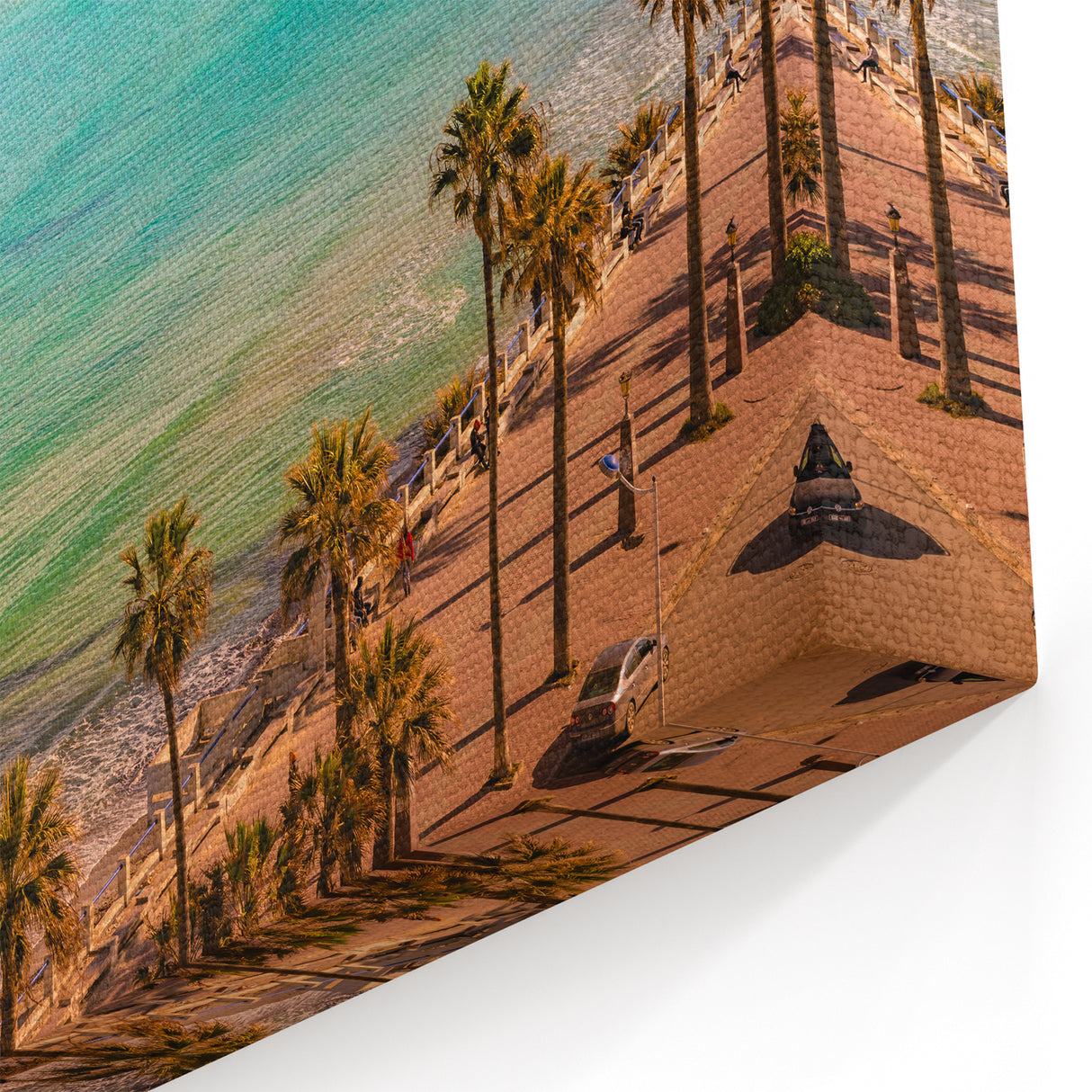 Serene Tunisian Coastline Art - Stunning Mediterranean Beach Wall Decor