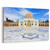 Majestic Tunisian Mosque Art - Elegant Islamic Architecture Wall Decor