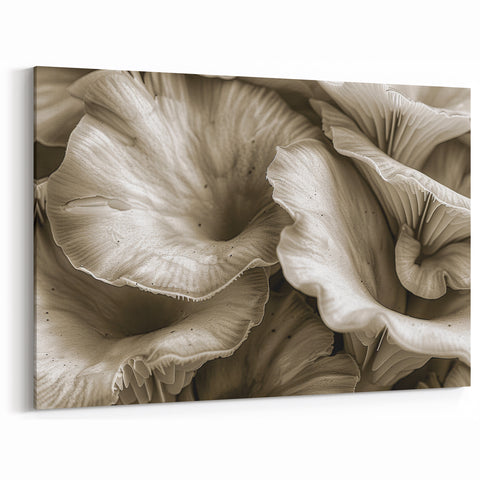 Mushroom Canvas Art | Botanical Fungi Wall Decor | Nature-Inspired Mushroom Print