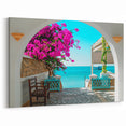 Tunisian Coastal Patio View - Tunisia Wall Art North African Prints
