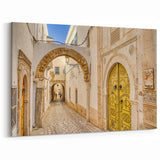 Tunisian Archway Street View - Tunisia Wall Art North African Prints