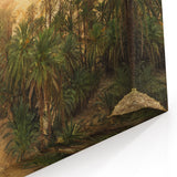 Tunisian Desert Oasis at Sunset - Tunisia Wall Art North African Prints