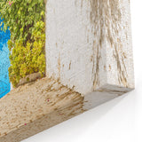 Tunisian Blue Door and Bougainvillea - Tunisia Wall Art North African Prints