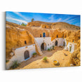Traditional Tunisian Cave House - Tunisia Wall Art North African Prints