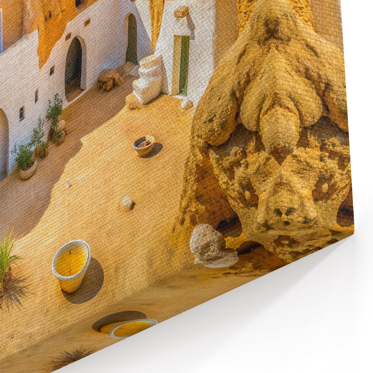 Traditional Tunisian Cave House - Tunisia Wall Art North African Prints