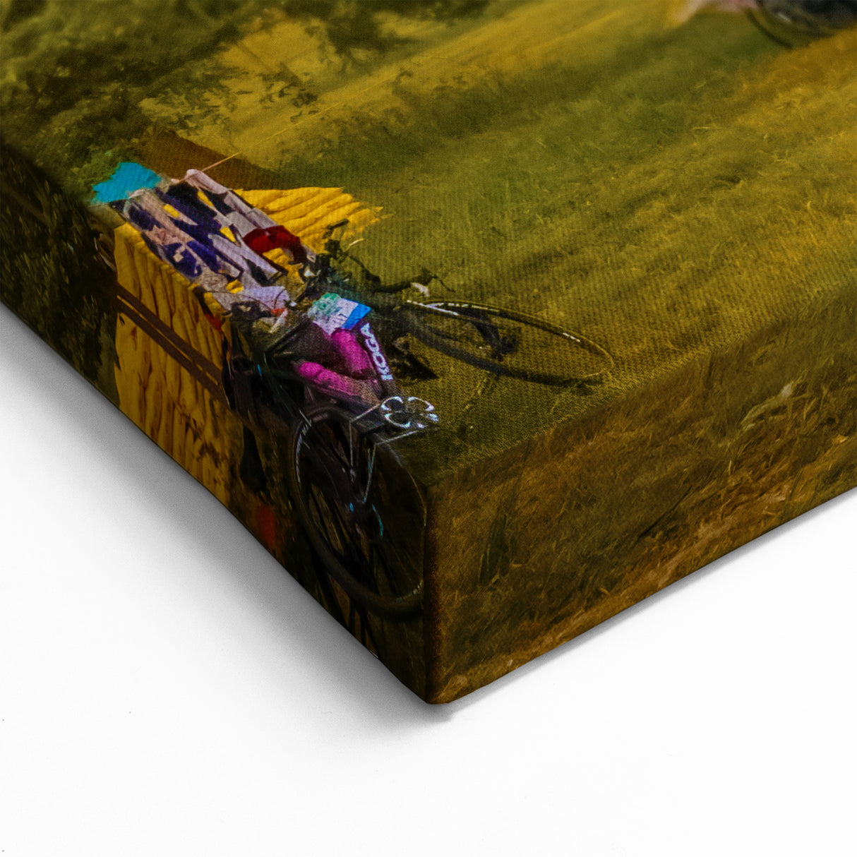 Zambia Canvas Prints - Traditional Village Sunset Scene African Scenery Art