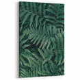 Green Botanical Fern Wall Art - Nature-Inspired Fern Canvas Prints