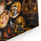 Zambia Canvas Prints - Handcrafted African Bowls with Intricate Patterns