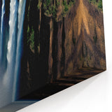 Zambia Wall Art - Majestic Waterfall and Rainbow Canvas Print