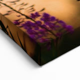 Fireweed Wall Art - Nature-Inspired Fireweed Flower Botanical Canvas Print