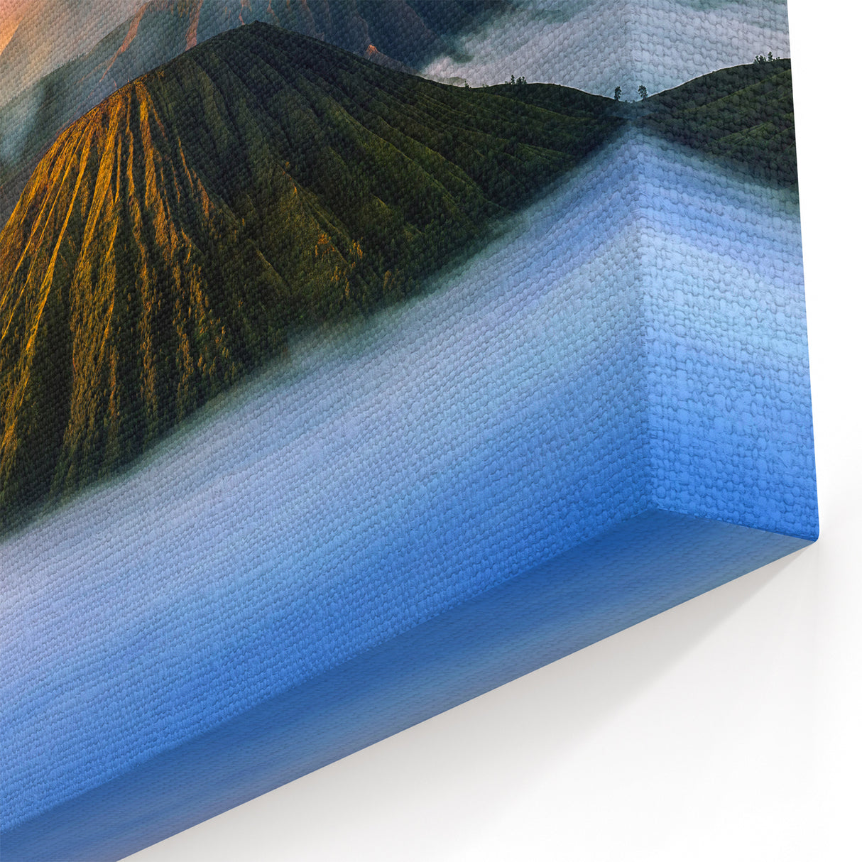 Indonesian Landscape Art - Volcanic Mountain Sunrise Wall Art