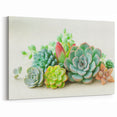 Elegant Succulent Wall Art - Botanical Greenery Canvas Print Decor