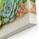 Elegant Succulent Wall Art - Botanical Greenery Canvas Print Decor
