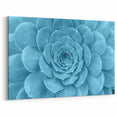 Modern Blue Succulent Art - Vibrant Botanical Wall Decor for Home