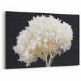 White Hydrangea Wall Art - Elegant Botanical Canvas Print - Floral Decor