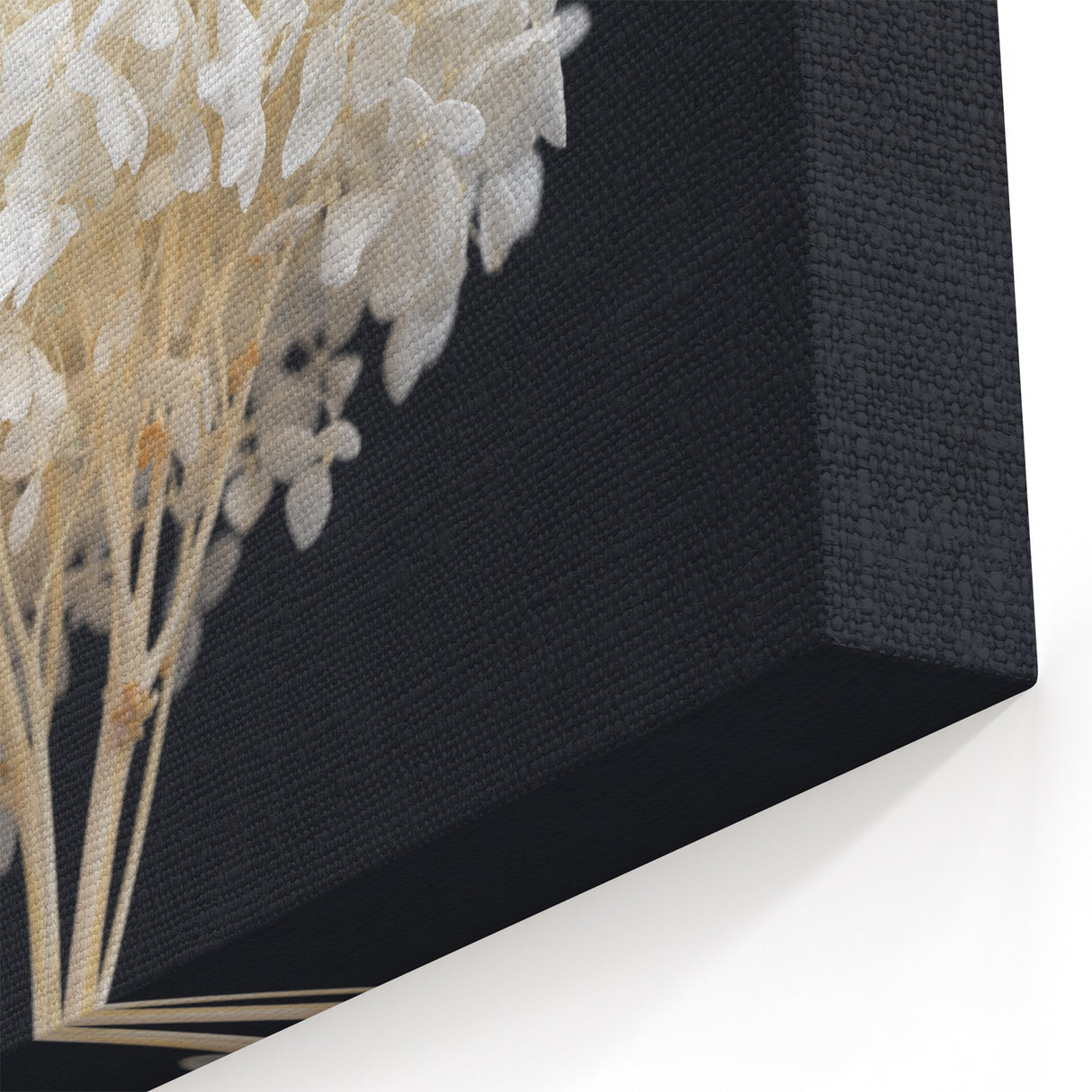 White Hydrangea Wall Art - Elegant Botanical Canvas Print - Floral Decor
