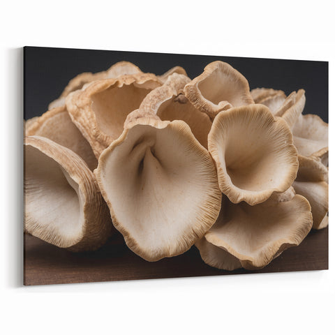 Mushroom Canvas Art | Botanical Mushroom Decor | Nature-Inspired Fungi Wall Print