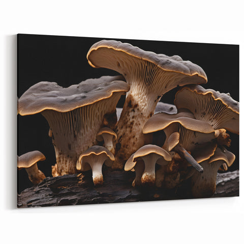 Mushroom Wall Art | Botanical Fungi Canvas | Nature-Inspired Mushroom Prints