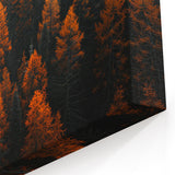 Forest Trees Wall Art - Autumn Leaves Woodland Canvas - Nature Landscape