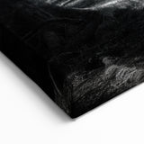 Forest Trees Wall Art - Black and White Nature Canvas - Woodland Prints