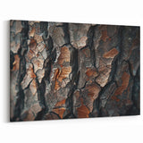 Tree Bark Texture Wall Art - Botanical Canvas - Nature-Inspired Decor