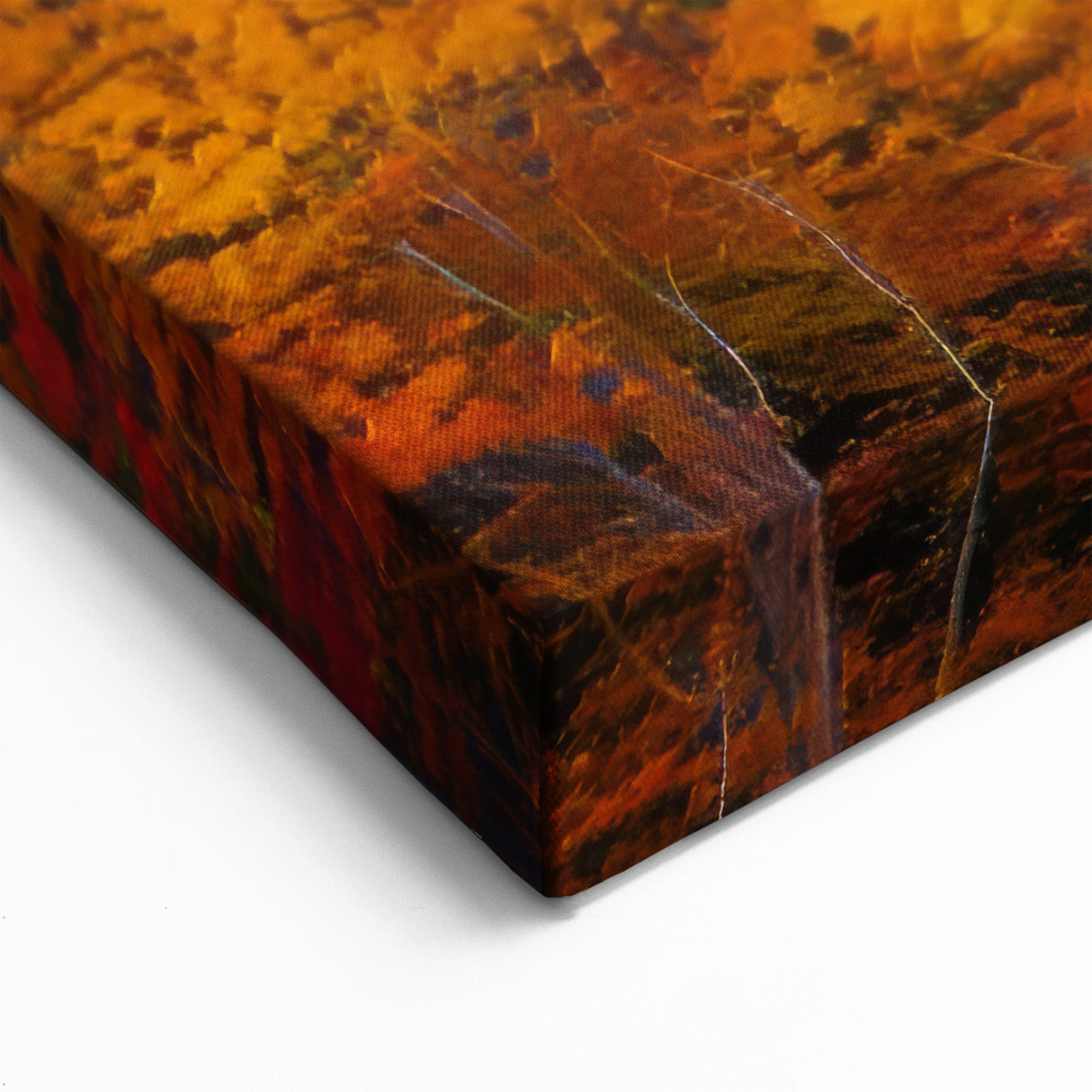 Autumn Forest Trees Wall Art - Vibrant Woodland Canvas - Fall Foliage