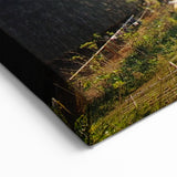 Indonesian Culture Art - Traditional Village in Scenic Landscape Wall Art