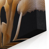 Mushroom Canvas Art | Botanical Mushroom Prints | Nature-Inspired Fungi Wall Decor