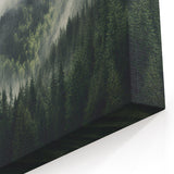 Misty Forest Landscape Wall Art - Nature Canvas - Tranquil Greenery