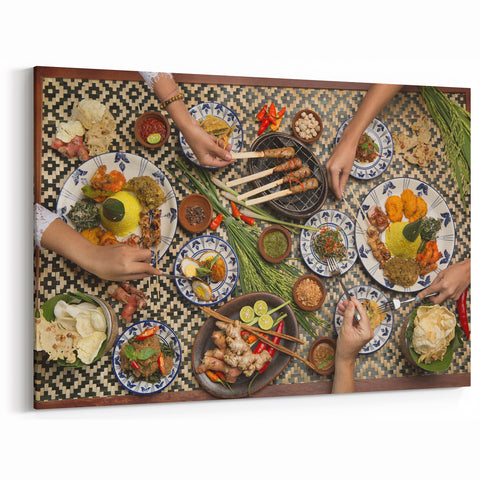Indonesian Culture Art - Traditional Feast and Culinary Art Wall Print