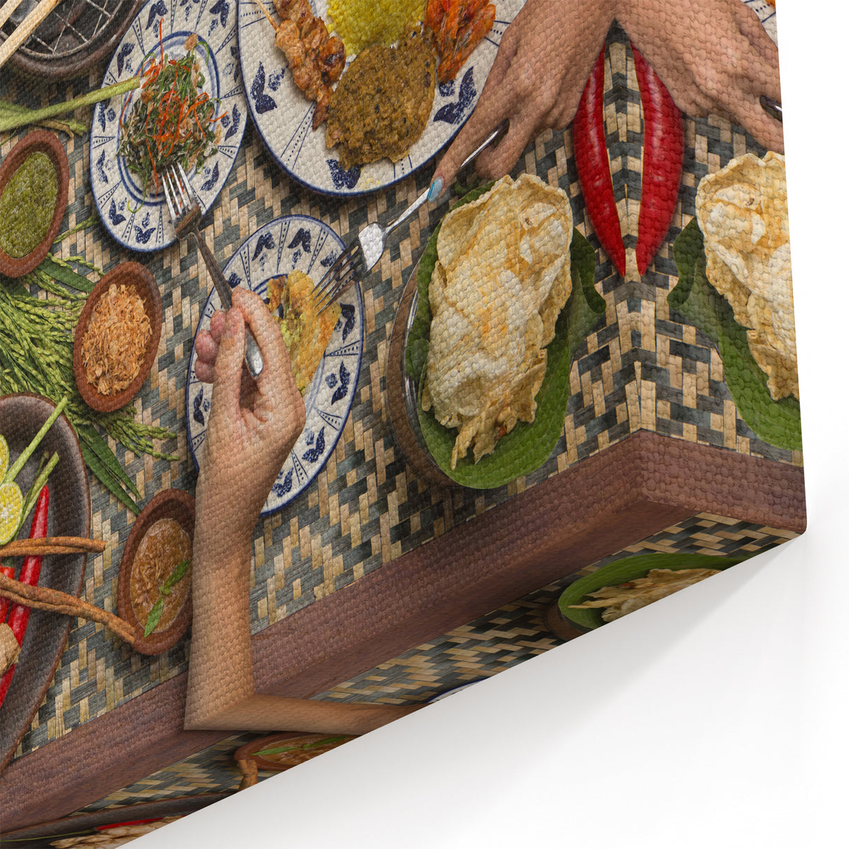 Indonesian Culture Art - Traditional Feast and Culinary Art Wall Print