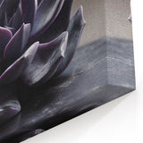 Dark Purple Succulent Wall Art - Bold Botanical Decor for Home