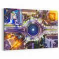 Jakarta Cityscape Poster - Vibrant Night Aerial View Wall Art Print