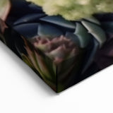 Colorful Succulents and Roses Wall Art - Vibrant Botanical Decor