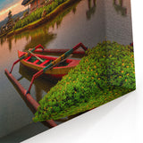 Bali Temple Lake Scene - Scenic Indonesian Landscape Art Print