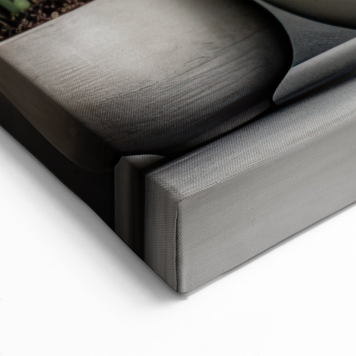 Minimalist Succulent Wall Art - Modern Gray and Green Botanical Decor