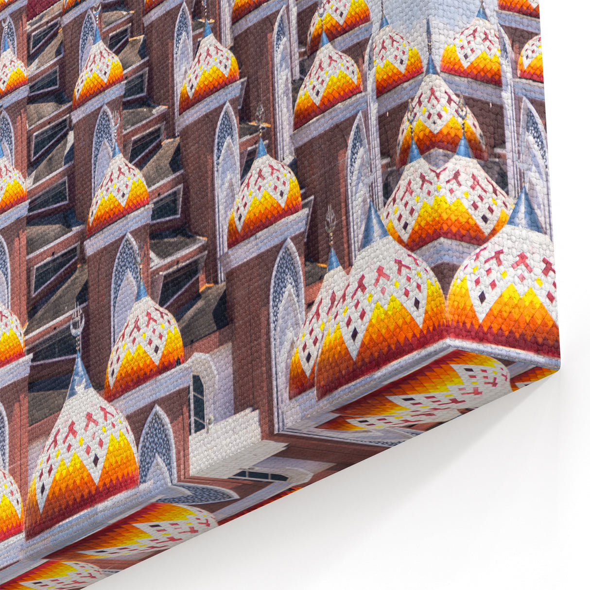 Indonesian Mosque Dome Art - Vibrant Islamic Architecture Wall Print