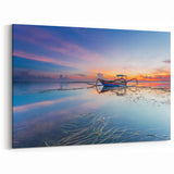 Sunset in Bali Artwork - Peaceful Indonesian Beach Scene Wall Print
