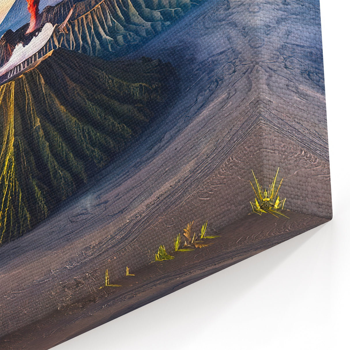 Mount Bromo Eruption Art - Dramatic Indonesian Volcano Landscape Print