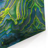 Bali Rice Terraces Art - Aerial Indonesian Landscape Canvas Print