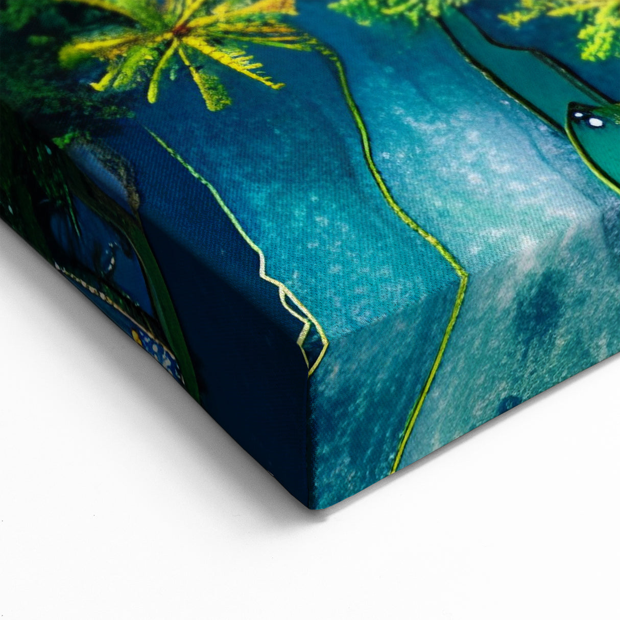 Bali Rice Terraces Art - Aerial Indonesian Landscape Canvas Print