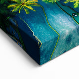 Bali Rice Terraces Art - Aerial Indonesian Landscape Canvas Print