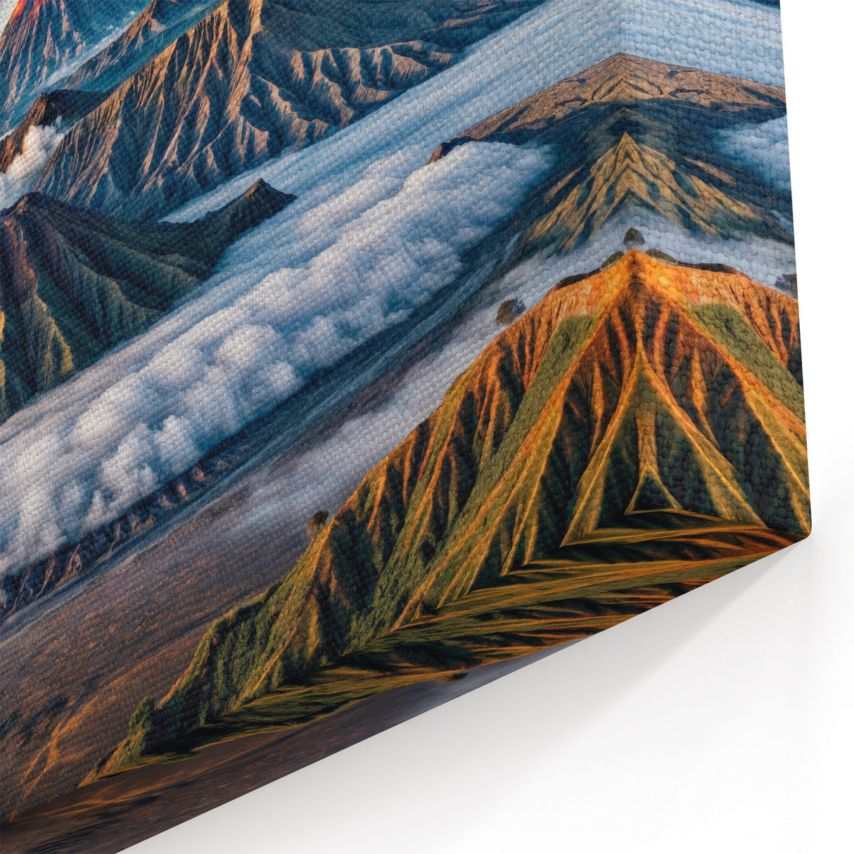 Mount Semeru Eruption Art - Indonesian Volcanic Landscape Wall Print