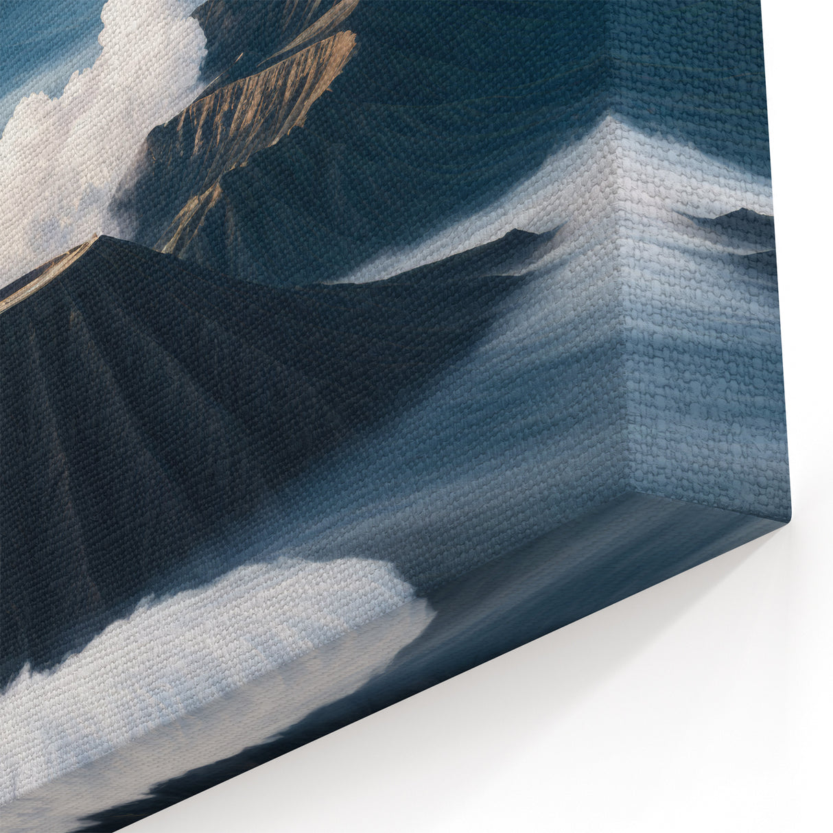 Mount Bromo Morning Mist Art - Serene Indonesian Volcano Landscape Print