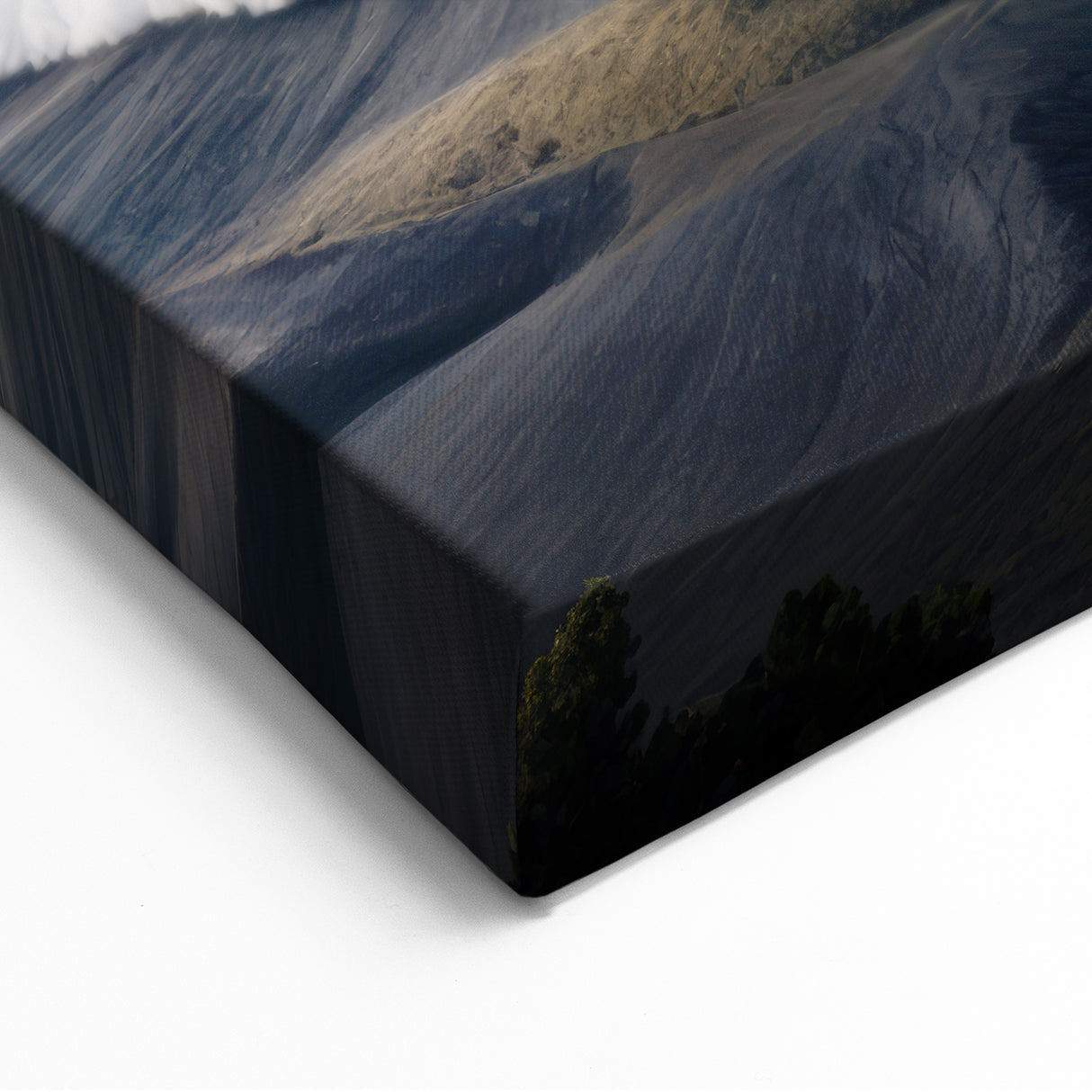 Mount Bromo Morning Mist Art - Serene Indonesian Volcano Landscape Print