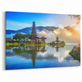 Indonesia Wall Art - Scenic Bali Temple Reflections on Water