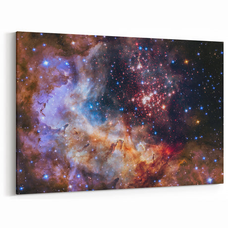 Colorful Nebula Star Cluster Art | Space Canvas Prints | Cosmic Decor